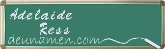 Adelaide Ress Visitenkarte